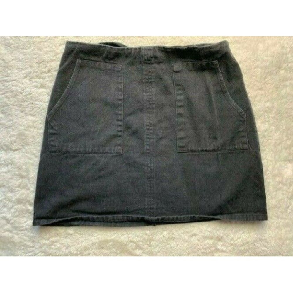 Miami Womens Skirt Black Size M Short Pockets Back Zip